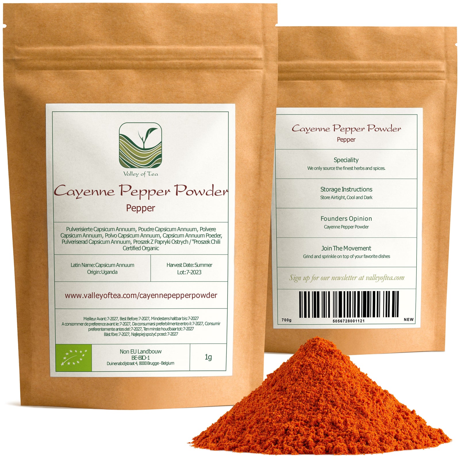 Pulverisierte Capsicum Annuum