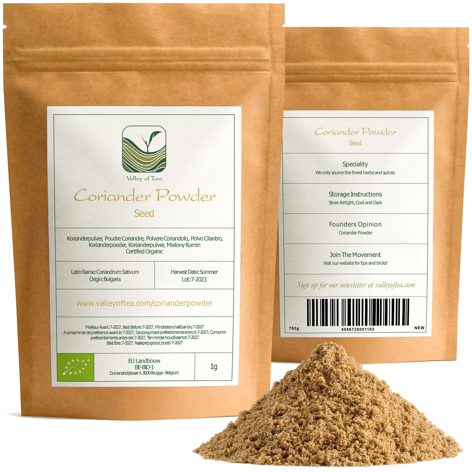 Biologisch Korianderzaad - Hoogste Kwaliteit 