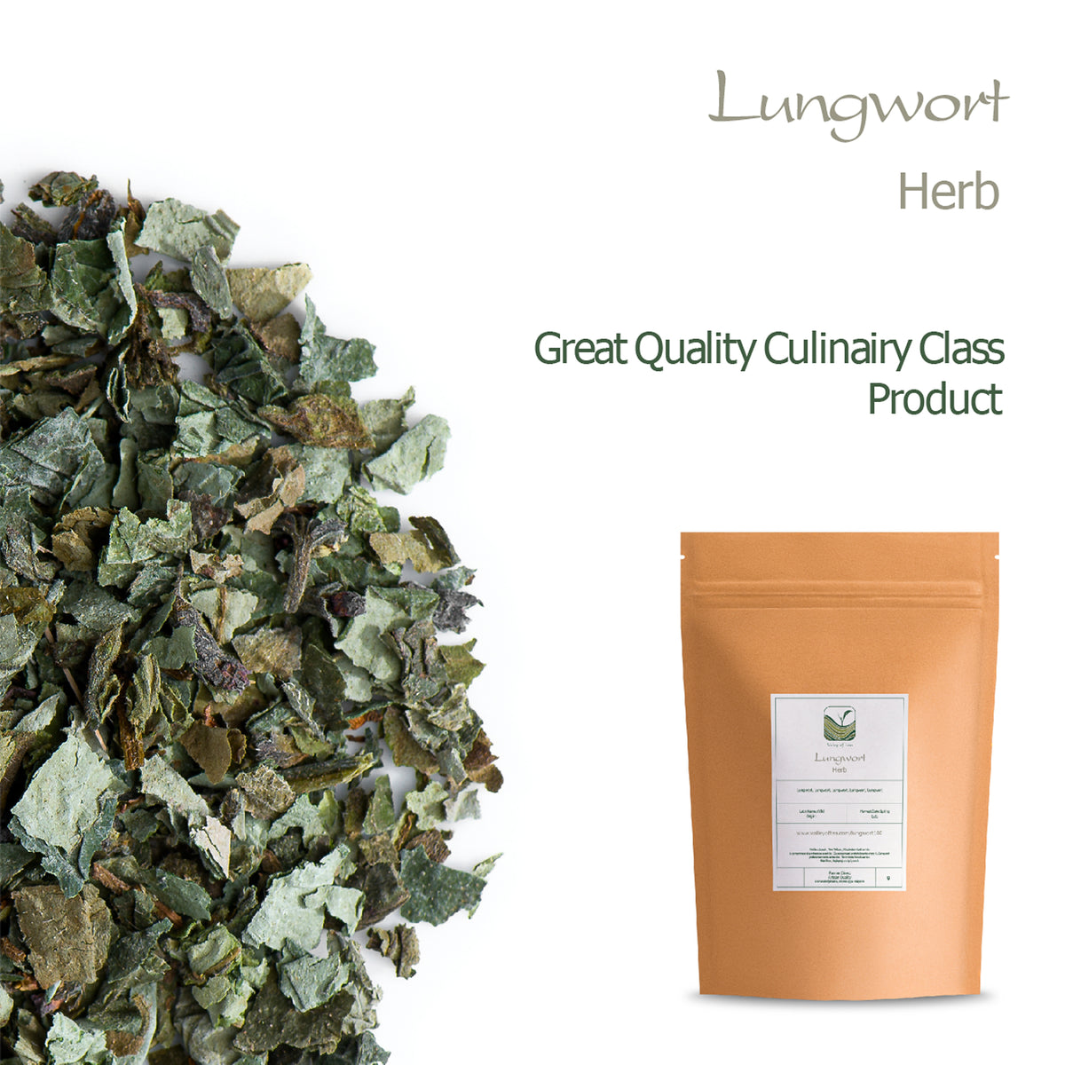 Lungwort Herb Organic Tea - Pulmonaria officinalis L