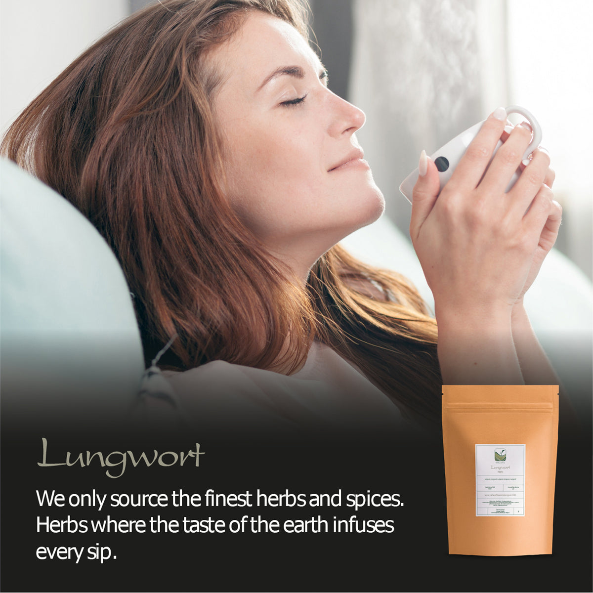 Lungwort Herb Organic Tea - Pulmonaria officinalis L